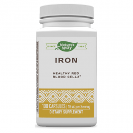 Natures Way, Iron 18 mg 100 caps