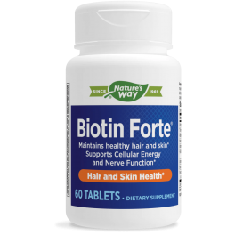 Natures Way, Biotin Forte 5 mg 60 tabs