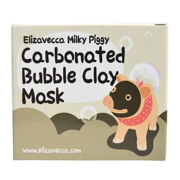 Oчищающая маска-Elizavecca Milky Piggy Carbonated Bubble Clay Mask,  100мл